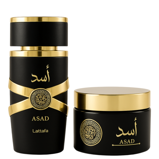 Kit Asad Lattafa Perfume 100ml + Creme Hidratante 200ml